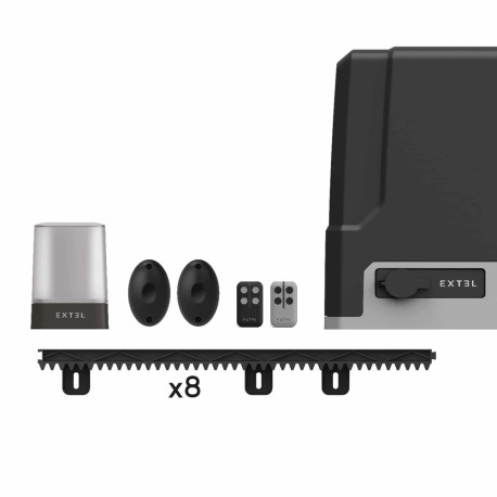 Kit motorizzazione collegata a cremagliera XC500 per cancello scorrevole - Extel