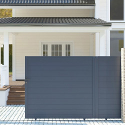 Cancello scorrevole in alluminio moderno 350x158cm GARDE - X-Metal