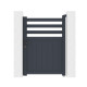 Cancello battente in alluminio AXIS VECTO 100x140cm - X-METAL