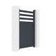 Cancelletto a battente in alluminio AXIS VECTO 100x158cm - X-METAL