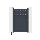 Cancelletto a battente in alluminio AXIS FILM 100x158cm - X-METAL