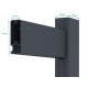 Cancelletto a battente in alluminio AXIS TIME 100x158cm - X-METAL