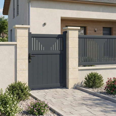 Cancelletto a battente in alluminio AXIS TIME 100x140cm - X-METAL