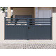 Cancello a battente in alluminio AXIS VECTO 300x140cm - X-METAL