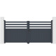 Cancello a battente in alluminio AXIS VECTO 300x140cm - X-METAL
