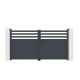 Cancello a battente in alluminio AXIS VECTO 300x158cm - X-METAL