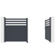 Cancello a battente in alluminio AXIS VECTO 300x158cm - X-METAL