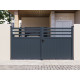 Cancello a battente in alluminio AXIS VECTO 300x158cm - X-METAL