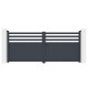 Cancello a battente in alluminio AXIS VECTO 340x140cm - X-METAL