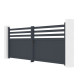 Cancello a battente in alluminio AXIS VECTO 340x140cm - X-METAL