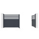 Cancello a battente in alluminio AXIS VECTO 340x140cm - X-METAL