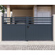 Cancello a battente in alluminio AXIS VECTO 340x158cm - X-METAL
