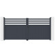 Cancello a battente in alluminio AXIS VECTO 340x158cm - X-METAL
