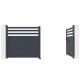 Cancello a battente in alluminio AXIS VECTO 340x158cm - X-METAL