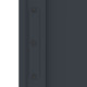 Copriserratura in alluminio antracite - Compatibile con cancelli Garde, Space, Fancy e Axis X-METAL
