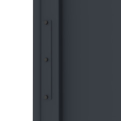 Copriserratura in alluminio antracite - Compatibile con cancelli Garde, Space, Fancy e Axis X-METAL