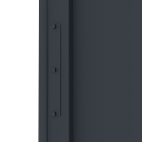 Copriserratura in alluminio antracite - Compatibile con cancelli Garde, Space, Fancy e Axis X-METAL