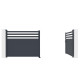 Cancello a battente in alluminio AXIS VECTO 400x158cm - X-METAL