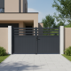 Cancello a battente in alluminio AXIS VECTO 300x158cm - X-METAL