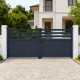 Cancello a battente in alluminio AXIS VECTO 340x140cm - X-METAL
