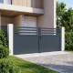 Cancello a battente in alluminio AXIS VECTO 400x158cm - X-METAL