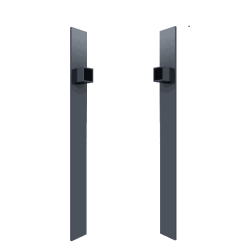 Copriserratura in alluminio antracite - Compatibile con cancelli Arty, Horace, Jogan e Vertilon - X-METAL