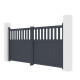 Cancello a battente in alluminio AXIS ALTO 300x140cm - X-METAL