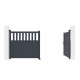 Cancello a battente in alluminio AXIS ALTO 300x140cm - X-METAL