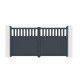 Cancello a battente in alluminio AXIS ALTO 300x158cm - X-METAL