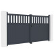 Cancello a battente in alluminio AXIS ALTO 300x158cm - X-METAL