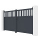 Cancello a battente in alluminio AXIS ALTO 300x158cm - X-METAL