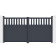 Cancello a battente in alluminio AXIS ALTO 300x158cm - X-METAL