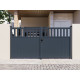 Cancello a battente in alluminio AXIS ALTO 300x158cm - X-METAL