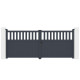 Cancello a battente in alluminio AXIS ALTO 340x140cm - X-METAL