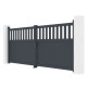Cancello a battente in alluminio AXIS ALTO 340x140cm - X-METAL