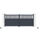 Cancello a battente in alluminio AXIS ALTO 340x140cm - X-METAL