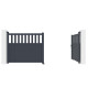 Cancello a battente in alluminio AXIS ALTO 340x140cm - X-METAL
