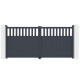 Cancello a battente in alluminio AXIS ALTO 340x158cm - X-METAL
