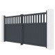 Cancello a battente in alluminio AXIS ALTO 340x158cm - X-METAL