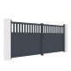 Cancello a battente in alluminio AXIS ALTO 400x158cm - X-METAL