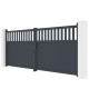 Cancello a battente in alluminio AXIS ALTO 400x158cm - X-METAL