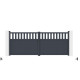 Cancello a battente in alluminio AXIS ALTO 400x158cm - X-METAL