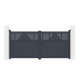 Cancello a battente in alluminio AXIS TIME 300x140cm - X-METAL