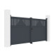 Cancello a battente in alluminio AXIS TIME 300x140cm - X-METAL
