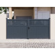Cancello a battente in alluminio AXIS TIME 300x140cm - X-METAL