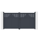 Cancello a battente in alluminio AXIS TIME 300x158cm - X-METAL