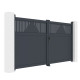 Cancello a battente in alluminio AXIS TIME 300x158cm - X-METAL