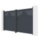 Cancello a battente in alluminio AXIS TIME 300x158cm - X-METAL