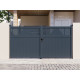 Cancello a battente in alluminio AXIS TIME 300x158cm - X-METAL