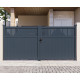 Cancello a battente in alluminio AXIS TIME 340x158cm - X-METAL